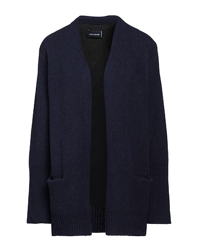 ZADIG&VOLTAIRE Cardigan Navy blue 68% Wool, 31% Merino Wool, 1% Elastane