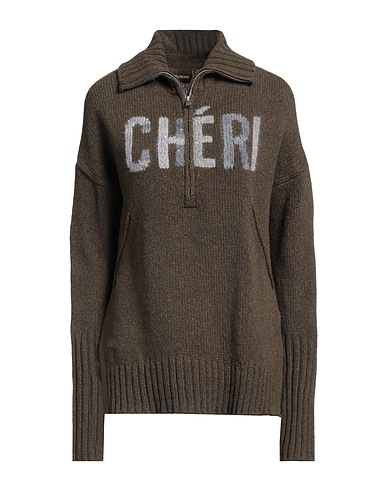 ZADIG&VOLTAIRE Polo neck Military green 100% Merino Wool