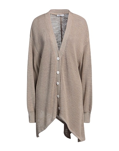 NICCOLÒ PASQUALETTI Cardigan Khaki 50% Cotton, 50% Linen