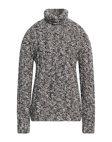 DOLCE&GABBANA Turtleneck Dark brown 93% Virgin Wool, 7% Polyamide