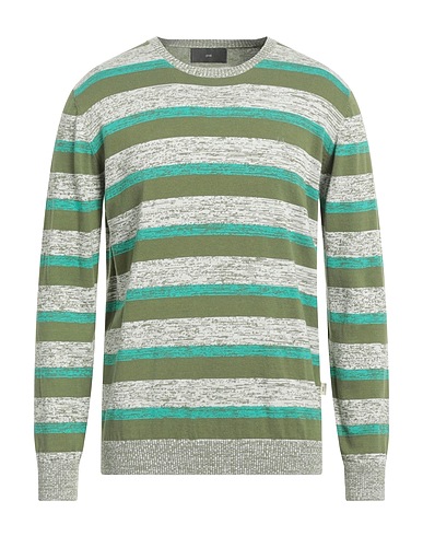 LIU •JO MAN Pullover Verde militare 100% Cotone