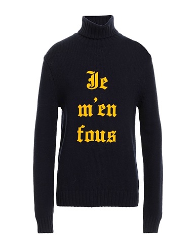 ZADIG&VOLTAIRE Polo neck Midnight blue 100% Merino Wool