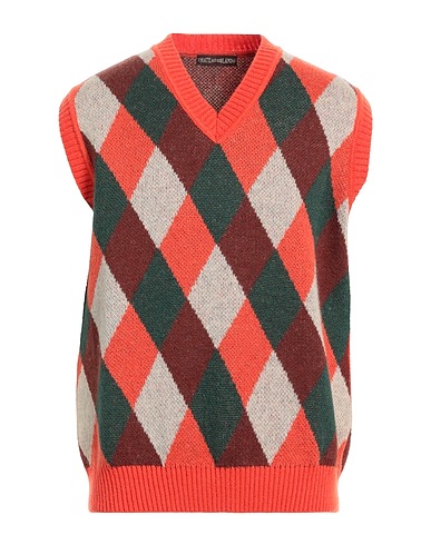 CHATEAU ORLANDO Maglia Gilet Arancione 38% Acrilico, 32% Poliammide, 30% Lana mohair