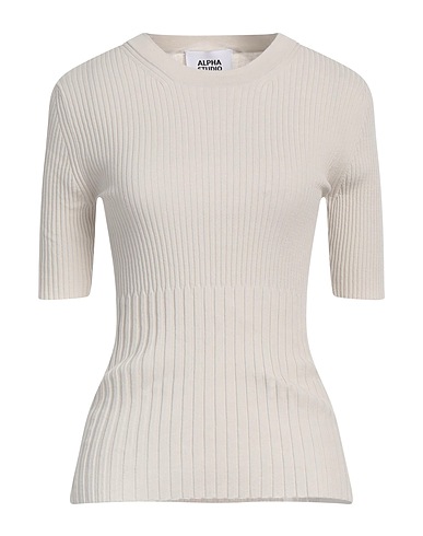 ALPHA STUDIO Jumper Light grey 82% Cotton, 12% Polyester, 6% Other Fibres