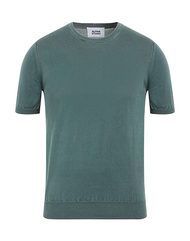 ALPHA STUDIO Pullover Verde petrolio 100% Cotone