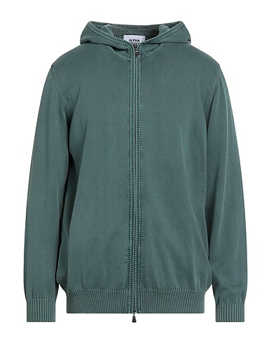 ALPHA STUDIO Cardigan Dark green 100% Cotton