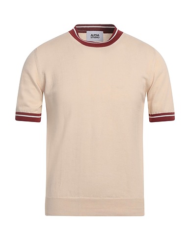 ALPHA STUDIO Sweater Beige 100% Cotton