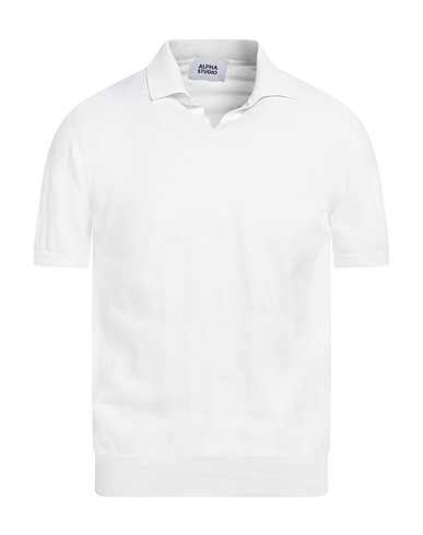 ALPHA STUDIO Pullover Off white 100% Cotone