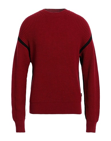 EMPORIO ARMANI Jumper Red 100% Virgin Wool, Polyamide, Elastane