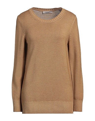 LA FILERIA Sweater Camel 100% Virgin Wool