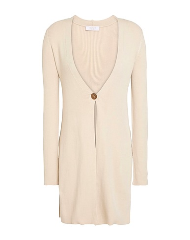 TONET Strickjacke Beige 100% Baumwolle