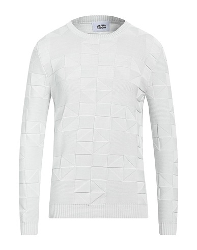 ALPHA STUDIO Jumper Light grey 100% Cotton