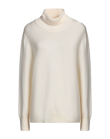 LA FILERIA Polo neck White 100% Virgin Wool
