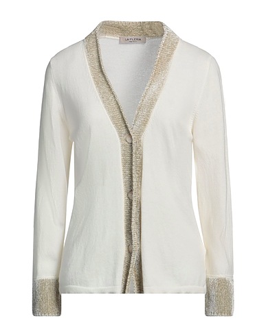 LA FILERIA Cardigan White 60% Virgin Wool, 19% Viscose, 10% Cashmere, 6% Metallic fiber, 5% Polyamide