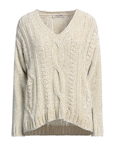 LA FILERIA Pullover Hellgrau 71% Viskose, 18% Metallfaser, 11% Polyamid