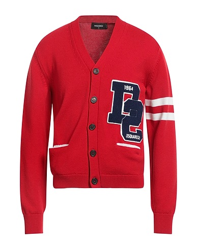 DSQUARED2 Cardigan Rosso 100% Lana