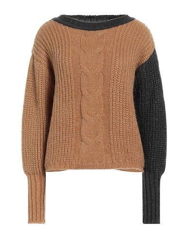 BE-Y-E BE YOUR ESSENCE Pullover Kamel 36% Acryl, 30% Mohairwolle, 30% Nylon, 4% Wolle