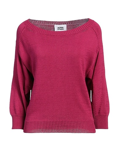 ALPHA STUDIO Pullover Magenta 100% Cotone