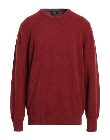 HACKETT Pullover Rostrot 100% Lammwolle
