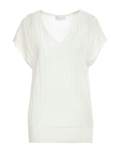 DIANA GALLESI Pullover Elfenbein 91% Viskose, 9% Polyamid