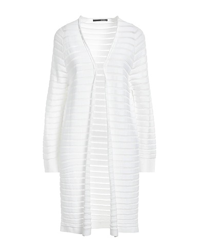 TORTONA 21 Cardigan White 95% Cotton, 5% Polyester