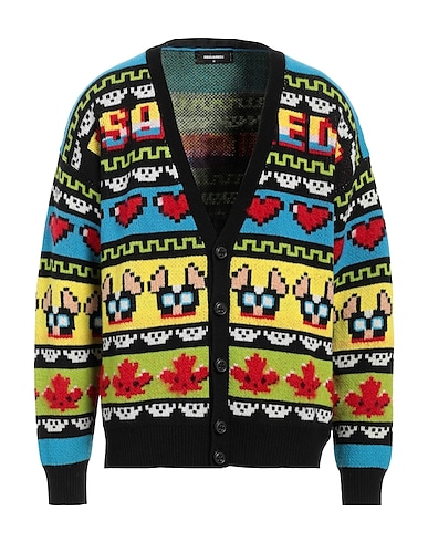 DSQUARED2 Cardigan Black 87% Virgin Wool, 7% Mohair wool, 4% Polyamide, 2% Cotton