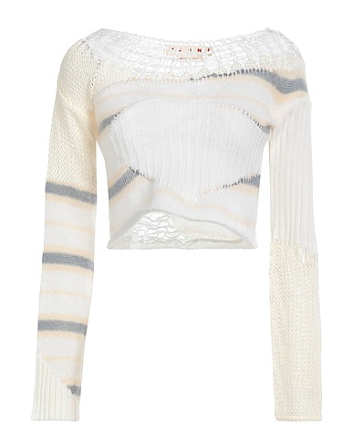 MARNI Sweater Ivory 67% Mohair wool, 28% Polyamide, 5% Wool