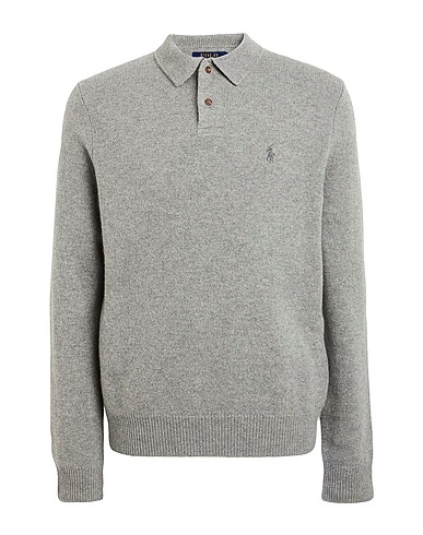 POLO RALPH LAUREN Pullover Grigio 90% Lana, 10% Cachemire
