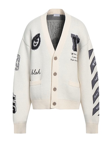 OFF-WHITE™ Cardigan Off white 55% Wool, 41% Cotton, 4% Polyamide