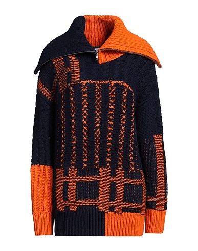 VALENTINE WITMEUR LAB Polo neck Midnight blue 50% Wool, 40% Polyacrylic, 10% Alpaca wool