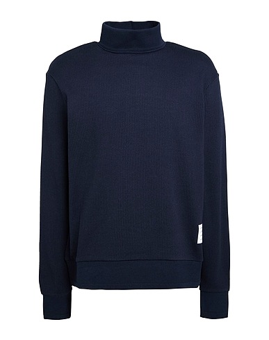 THOM BROWNE Polo neck Navy blue 100% Cotton