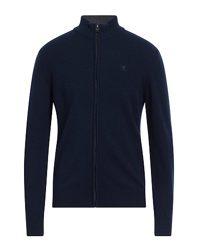 HACKETT Cardigan Navy blue 100% Lambswool