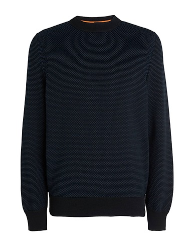 BOSS Jumper Black 85% Cotton, 15% Kapok fibre