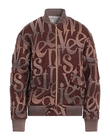 VIVIENNE WESTWOOD Bomber Brown 50% Acrylic, 20% Wool, 15% Polypropylene, 13% Virgin Wool, 2% Polyamide