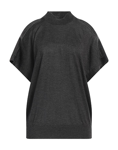 BRUNELLO CUCINELLI Cashmere blend Charcoal 70% Cashmere, 30% Silk, Brass