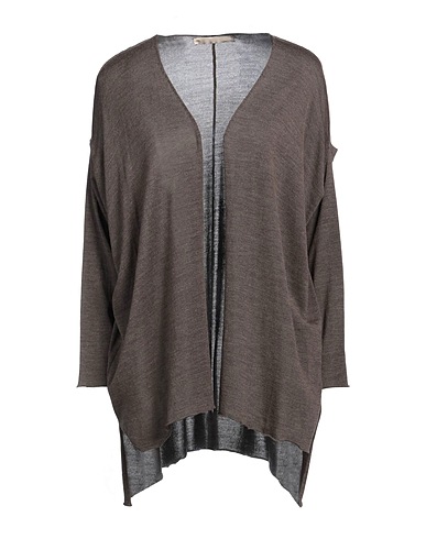 IESSE Cardigan Chocolate brown 50% Virgin Wool, 50% Acrylic