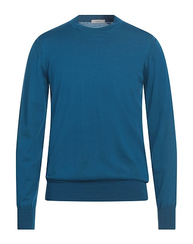 PAOLO PECORA Jumper Deep teal 100% Virgin Wool