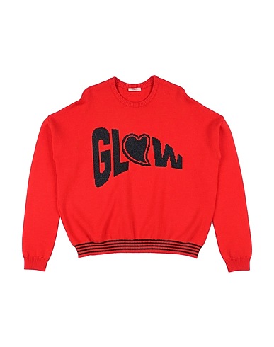 LIU •JO Pullover Rouge vif 70% Laine, 30% Acrylique, Polyamide, Polyester métallisé