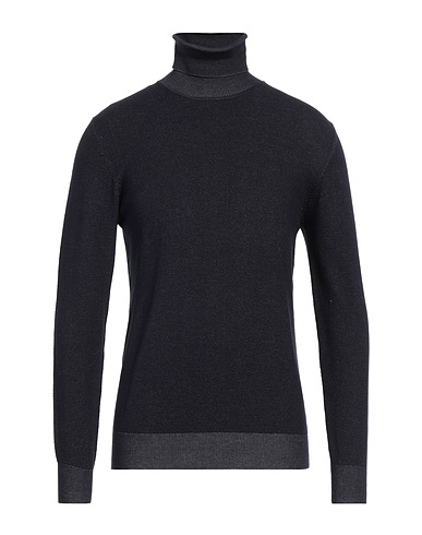 LIU •JO MAN Polo neck Midnight blue 35% Viscose, 35% Acrylic, 30% Polyamide
