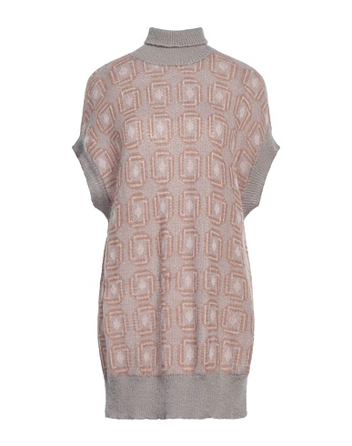 FABIANA FILIPPI Polo neck Grey 35% Mohair wool, 35% Alpaca wool, 30% Polyamide