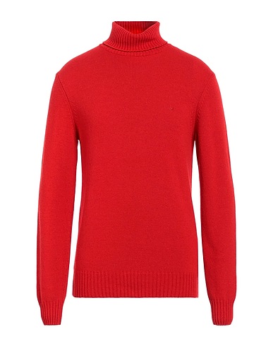 LIU •JO MAN Rollkragenpullover Rot 40% Wolle, 35% Viskose, 22% Polyamid, 3% Andere Fasern