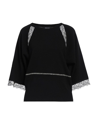 FABIANA FILIPPI Cashmere jumper Black 100% Cashmere, Viscose, Polyamide, Ecobrass