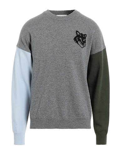 MAISON KITSUNÉ Sweater Grey 100% Wool