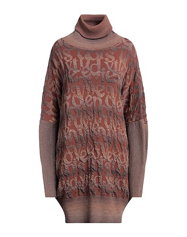 VIVIENNE WESTWOOD Turtleneck Brown 42% Acrylic, 28% Viscose, 18% Virgin Wool, 12% Polyester