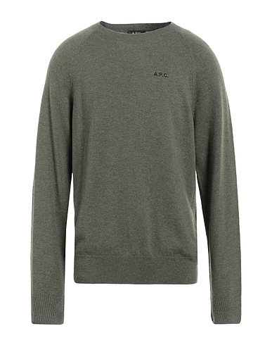 A.P.C. Jumper Military green 100% Virgin Wool