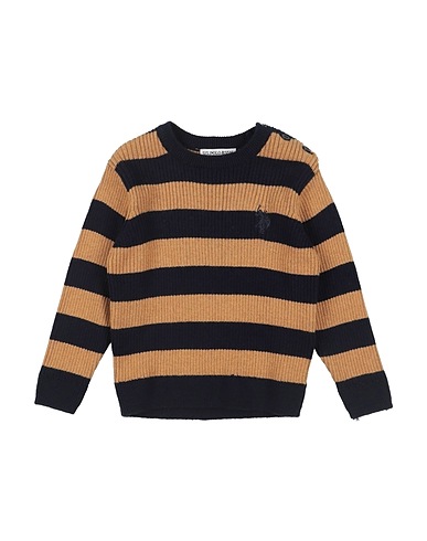 U.S.POLO ASSN. Jumper Camel 90% Cotton, 10% Cashmere