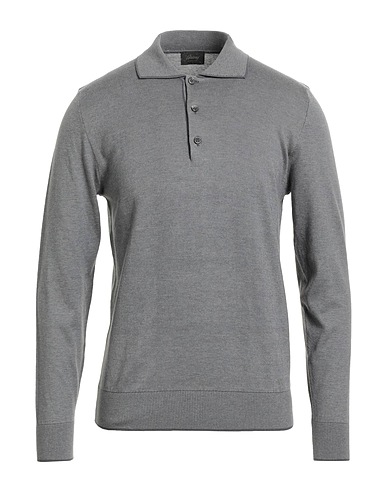 BRIONI Sweater Grey 70% Cotton, 30% Cashmere