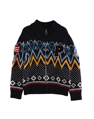 U.S.POLO ASSN. Cardigan Blu notte 70% Acrilico, 30% Lana