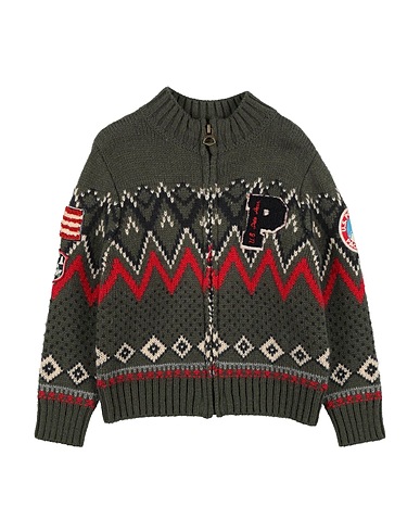 U.S.POLO ASSN. Cardigan Military green 70% Acrylic, 30% Wool