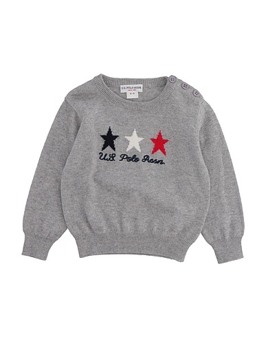 U.S.POLO ASSN. Jumper Grey 90% Cotton, 10% Cashmere